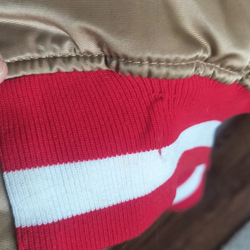 VTG NFL Super Bowl 19 Champions San Francisco 49ers Gold Bomber Starter Jacket - Picture 9 of 17